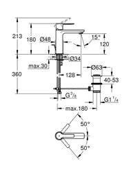��������� Grohe Lineare New 32114001 ��� �����������, ������������, ������� ������, S-Size