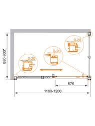 ������� ������ Cezares Anima (1200�900�2000) ANIMA-W-AH-1-120/90-P-Cr ������ ��������, ����
