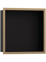 Шкаф-ниша Hansgrohe XtraStoris Individual 56098140 300х300х100 рама шлиф.бронза/короб матовый черный — миниатюра 1