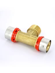 Тройник пресс Tiemme 16х1/2"Нх16 1650085 / 1658G160416CZ