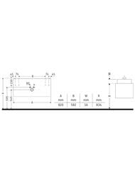 ����� ��� �������� Duravit L-Cube 820�550�391 ���������, 2 �����, ����� ������ LC625702222