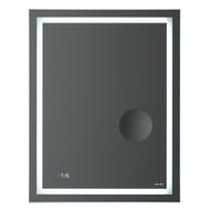 Зеркало AM.PM Gem настенное с LED-подсветкой (550х700х30) с часами и косм.зеркалом M91AMOX0553WG