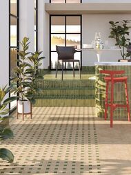 Керамогранитная вставка EQUIPE KASBAH Taco Verd Gloss (32х32) зеленая, 28984 (шт.)