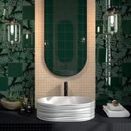 Раковина KERAMA MARAZZI AMAREMARE Artbasin Sabbia накладная, 500х366х180, белая гл. SA.wb.50\WHT