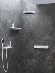 Hansgrohe Rainfinity Полка - Шланговое подключение + держатель левосторонняя, белая матовая 26843700 — изображение 3