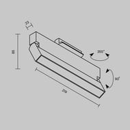 �������� ���������� Maytoni Basis Rot (����� ���) TR223-1-12WCCT-W-B Unity 2700-5000� 12�� 110�, IP20, ������