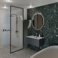 Тумба под раковину La Fenice TERRA Grigio 60 см (590х450х350) серая матовая FNC-01-TER-G-60