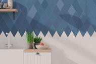 Керамогранитная плитка Wow Flow Diamond Blue (139х239,5) синяя 117353  (кв.м.)