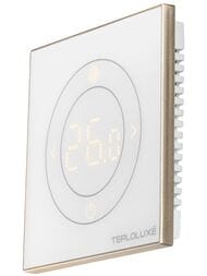 Терморегулятор ТЕПЛОЛЮКС Solus Zen Wi-Fi, программируемый, сенсорный, белый/золото 100000379300 — изображение 7