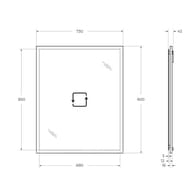 ������� ��������� Cezares TIFFANY 100 (730�900�30) � LED ����������,�� �������� �������������.45087