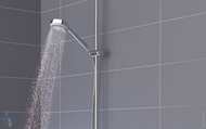 Витрина! Душевая система KLUDI LOGO DUAL SHOWER SYSTEM термостат, верх. и руч.душ, хром 6809405-00 — изображение 2