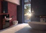 Унитаз-биде GEBERIT AquaClean MeraComfort подвесной, белый+хром арт. 146.214.21.1