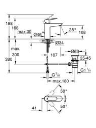 ����� ���������� GROHE Start Edge ��� ��������, �����/����, ���. ��������, ���� 120210