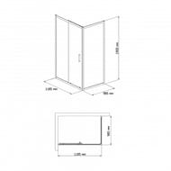 ������� ������ BAND HOURS MIKE/ SIDE-GLASS 1012 (1900�1185�985) ��� ������� 190560001