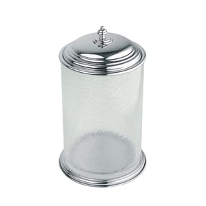 Ведро Boheme Vogue 225х225х330мм, напольное, стекло кракелюр, цвет: хром, арт. 10138