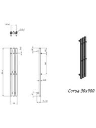 GROTA CORSA   130x900 . 