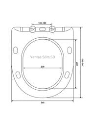 Унитаз подвесной Berges VENTAS Black 490х360х340 безободковый, сиденье с микролифтом, черный 082136