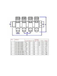  VALTEC 3/4"  4 .  1/2"  VTc.560.N.0504