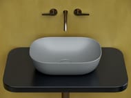 Раковина накладная Ceramicanova Element 455х325х135 прямоугольная, антрацит матовый CN6009MH