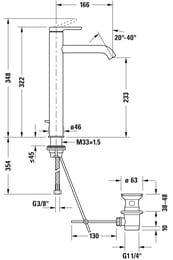  Duravit C.1       , 166 C11040001010