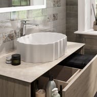Раковина KERAMA MARAZZI AMAREMARE Artbasin Conchiglia накладная, 500х366х180, белая гл. CC.wb.50\WHT