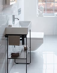 Полка стеклянная для консоли Duravit DuraSquare 420х264 нефритовая 0099668500