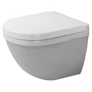 Унитаз подвесной DURAVIT STARCK 3 22270900001 360х485х375 WonderGliss, вертикальный смыв, крепления