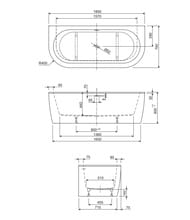   CEZARES SLIM WALL-180-80-60-NERO-SET 1800x790x600 , , /