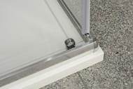 Душевой уголок BelBagno Unique 750-900х750-900х1900 стекло матов/проф.хром UNIQUE-A-2-75/90-P-Cr