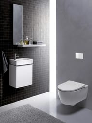 Унитаз подвесной Geberit iCon (365х580х380) безободковый, тонкое быстросъемое сиденье 500.784.01.1