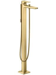 Смеситель Hansgrohe Metropol 32532990 для ванны однорычажный, напольный, полирован золото — миниатюра 1