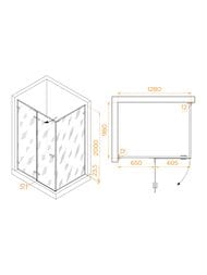 ������� ������ RGW Stilvoll SV-040B (1300�1000�2000) �������., ������ �����. 8��/����. 353204030-14