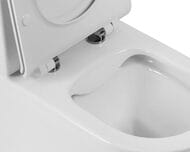 Унитаз-компакт BelBagno Amanda (385х620х845) горизонтальный выпуск, белый BB051CPR+BB051T