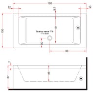 ����� Gruppo Treesse Dream 181 V831F 1800x1000x670 CrystalTech, �/� AWC+�����, �����.+���. ������