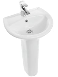 Умывальник Санита АТТИКА-48 (480х415) с отверстием под смеситель WB.PD/Attica/48-C/WHT.G/S1