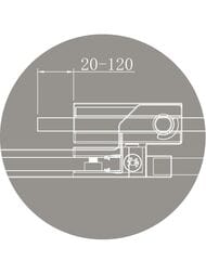 ������� ������ CEZARES SLIDER (900-1000�1000�1950) AH-1-100-90/100-GRIGIO-NERO ������ �����/������