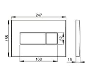 Кнопка для бачка-инсталляции ALCAPLAST M375 золотой