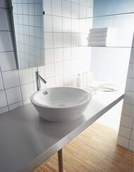 Раковина DURAVIT STARCK 1 530х165 без площадки под смеситель, перелив, крепление 0447530000