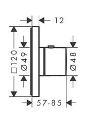 ��������� Axor Citterio E 36702250 ��� ����, ����������������, ����������� ������