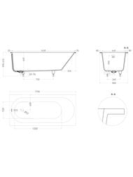 ����� �������. Salini Ornella Kit (1700�800�600) ���.������, S-Stone, ������ ������� 102424MF