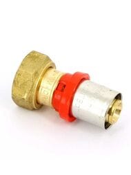 Соединитель пресс Tiemme 16х1/2"В с накидной гайкой 1650034 / 1665G001604CZ