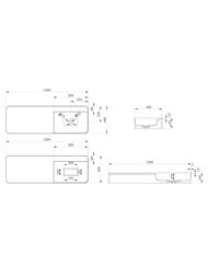 �������� ��������� ABBER Stein (1200�400�150) ������������� ������, ����� ������� AS2627-1.2