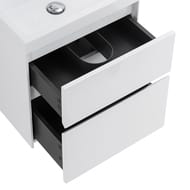 Тумба под раковину BelBagno PIETRA MINI (500х400х615) 2 ящика, Bianco Lucido MINI-500AS-2C-SO-BL