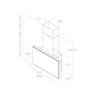������� ELICA Plat WH/F/55 LED, 550�450�250 ��, 1200 �3/�, 277 ��, ����� PRF0165707