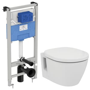 Инсталляция Ideal Standard ProSys + Унитаз CONNECT Rimless + сиденье микролифт E8822301PC15