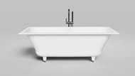 Ванна встраиваемая Salini Orlanda Axis Kit 170 103323M 1700х750х600 сифон, S-Stone, белый матовый