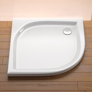 Душевой акриловый поддон RAVAK Galaxy Elipso 80 PAN (800х800х175) с панелью, белый