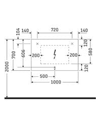 Зеркало Duravit Light and mirror 1000х700х33 свет с 4хсторон, диммер, подогрев, сенсор LM7827D0000