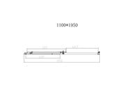 ������� ����� Vincea Slim-N 1100�1950 ������ ������������/������� ������, VDS-4SN110CGB