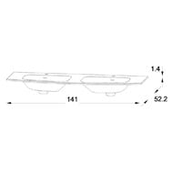 - Jacob Delafon Nona EB1883RU-00 140 , 2 ,  ,  